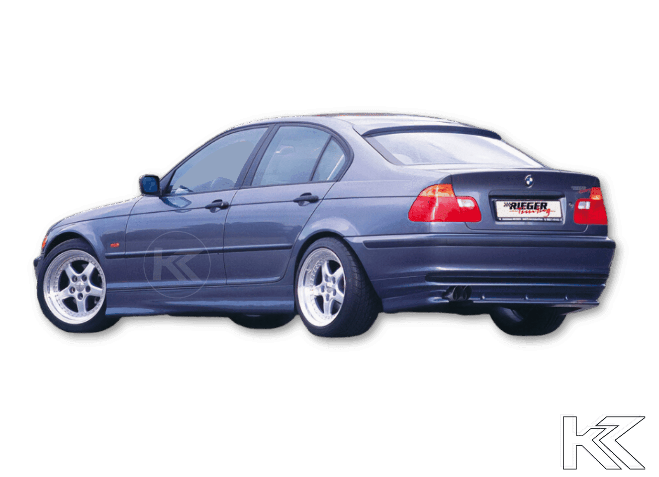 BMW E46 Sedan Rieger Rear Skirt Extension V1 (1998-2001)