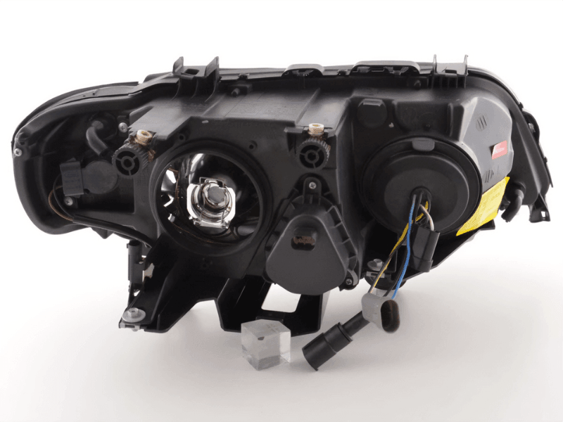 BMW X5 (Type E53) Black OE+ Angel Eyes Headlights - (2000-2003)