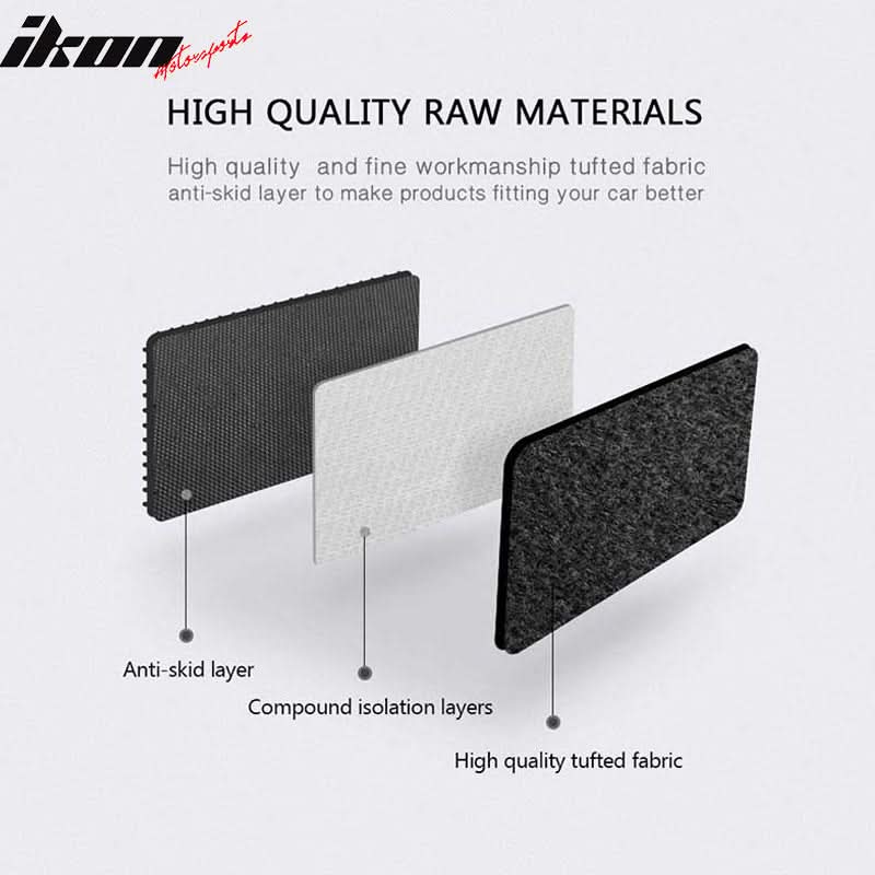 Car Floor Mat for 2003-2010 Ford Expedition Black Carpet 4PC Nylon