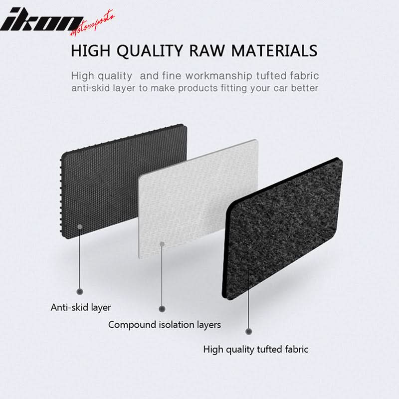Car Floor Mat for 2001-2006 Acura MDX Black Carpet 3PC Nylon