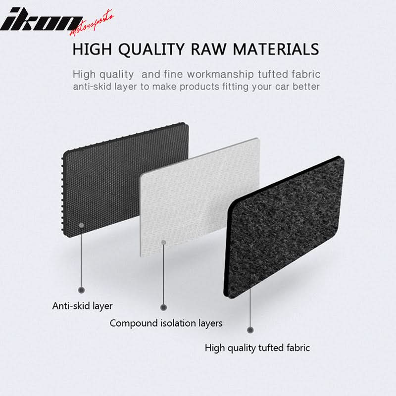 Car Floor Mat for 2003-2011 Saab 9-3 Black Carpet 4PC Nylon