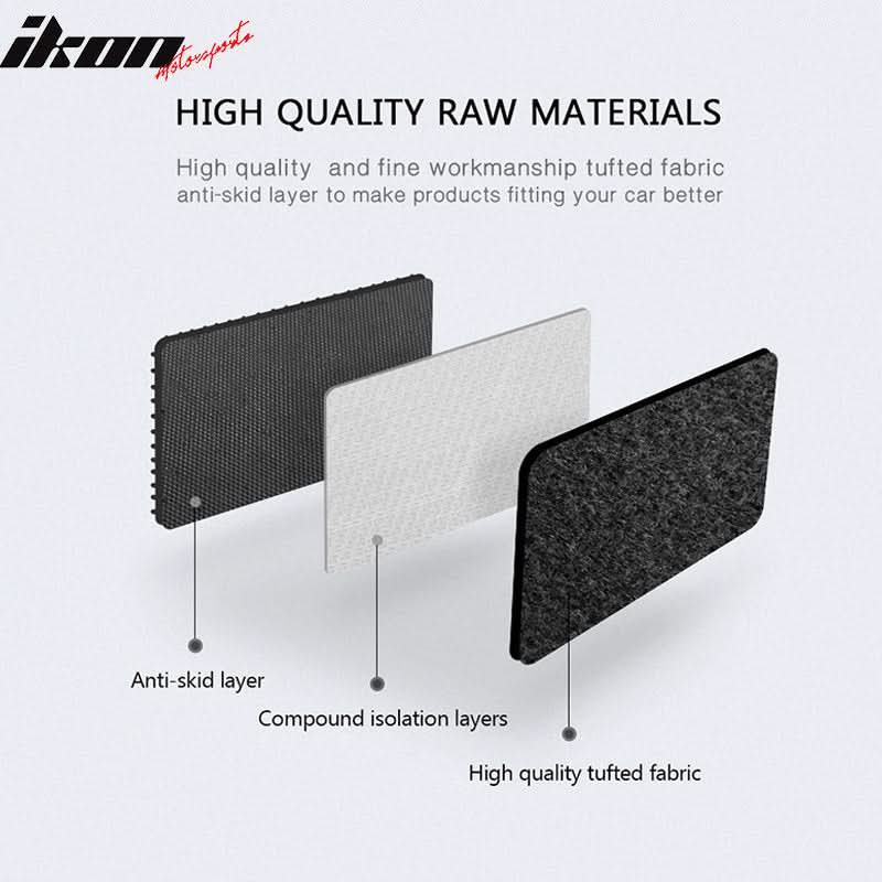 Car Floor Mat for 1997-1999 Acura CL Black Carpet 4PC Nylon