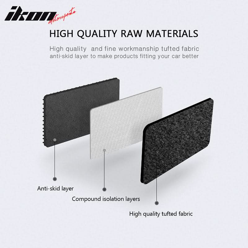 Car Floor Mat for 2013-2020 Lexus GS Black Car Front Rear Nylon 4PC