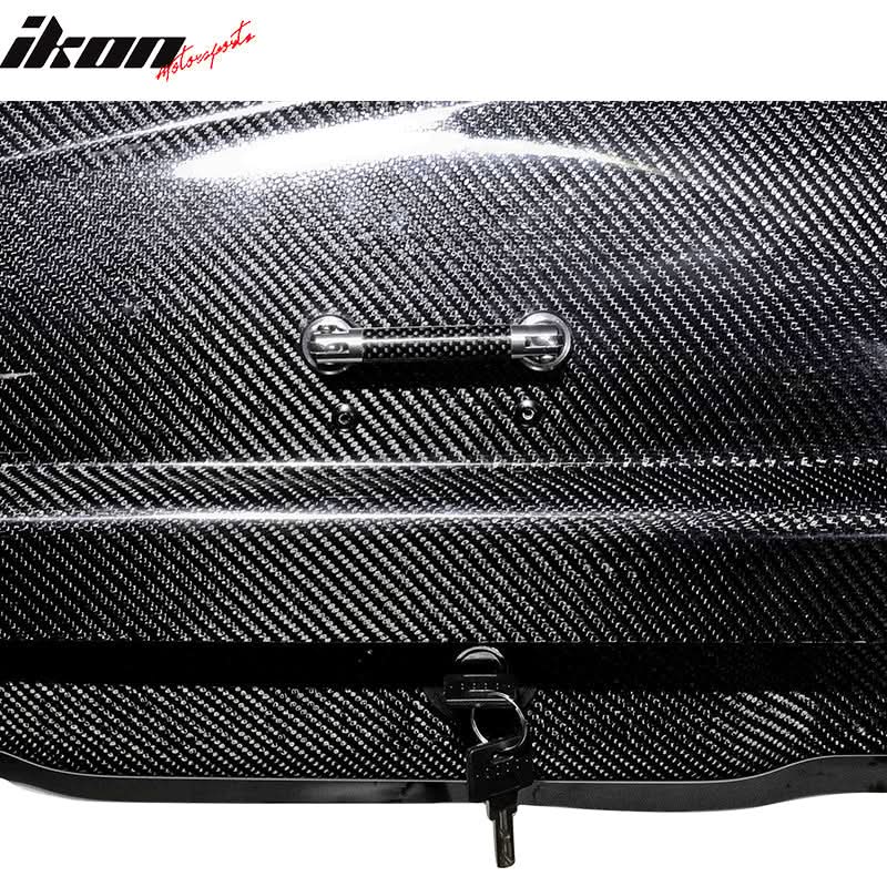 Key Lock Car Cargo Roof Box Luggage Roof Carrier 57*29*16 Carbon Fiber