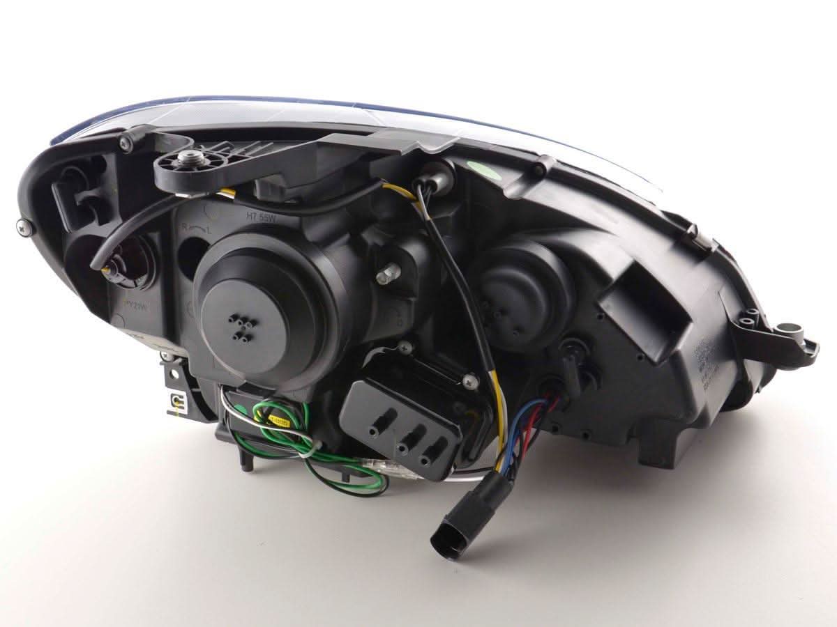 Mercedes Benz C-Class (204) Black LED Headlights with Daytime Running Lights (2007-2010)
