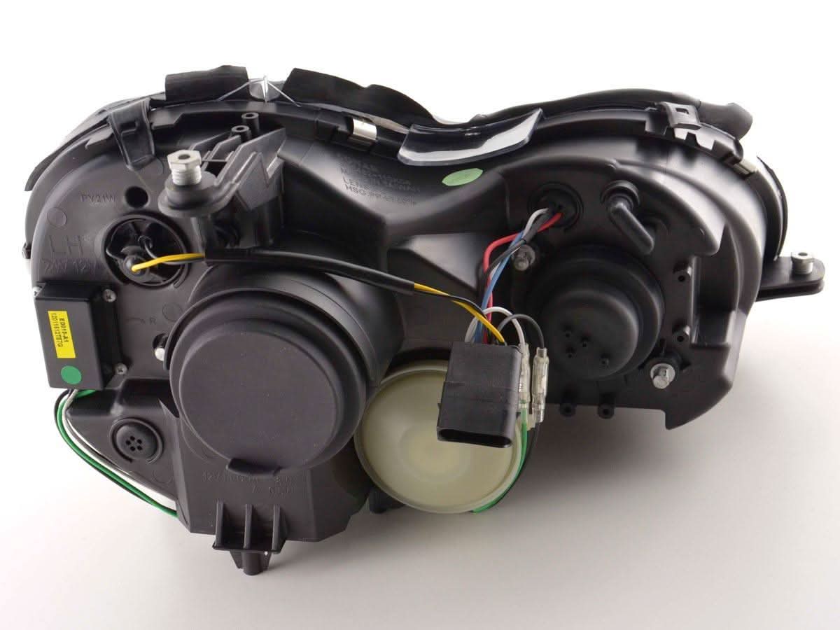 Mercedes Benz CLK (209) Black LED Headlights with Daytime Running Lights (2004-2009)