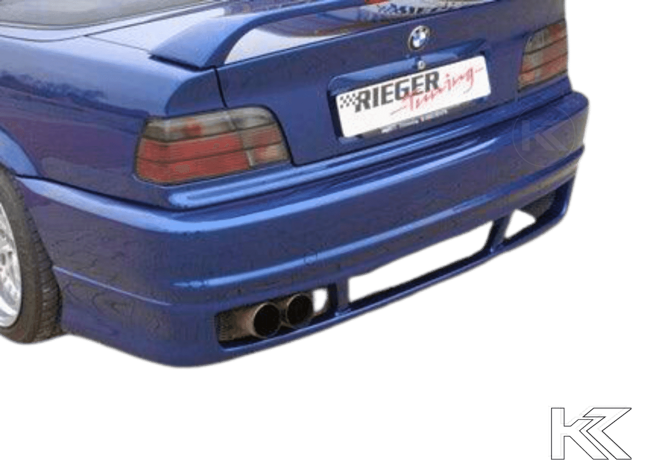Rieger BMW E36 Vented Rear Skirt - E46 Look