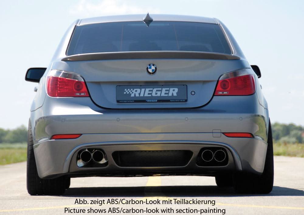Rieger BMW E60 Sedan Vented Rear Skirt Extension