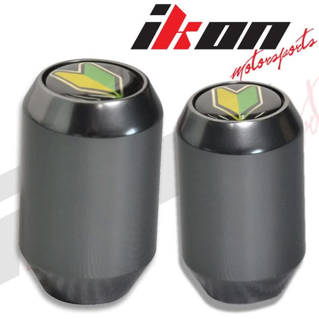 M10 X1.5 Threaded Screw-On GunmetalStick Shift Knob MUG BD Logo