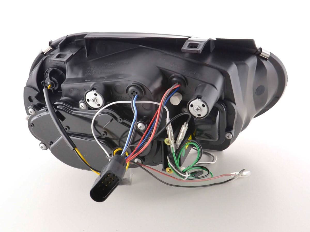 Volkswagen Golf 4 Black LED Headlights with Daytime Running Lights (1998 - 2003)
