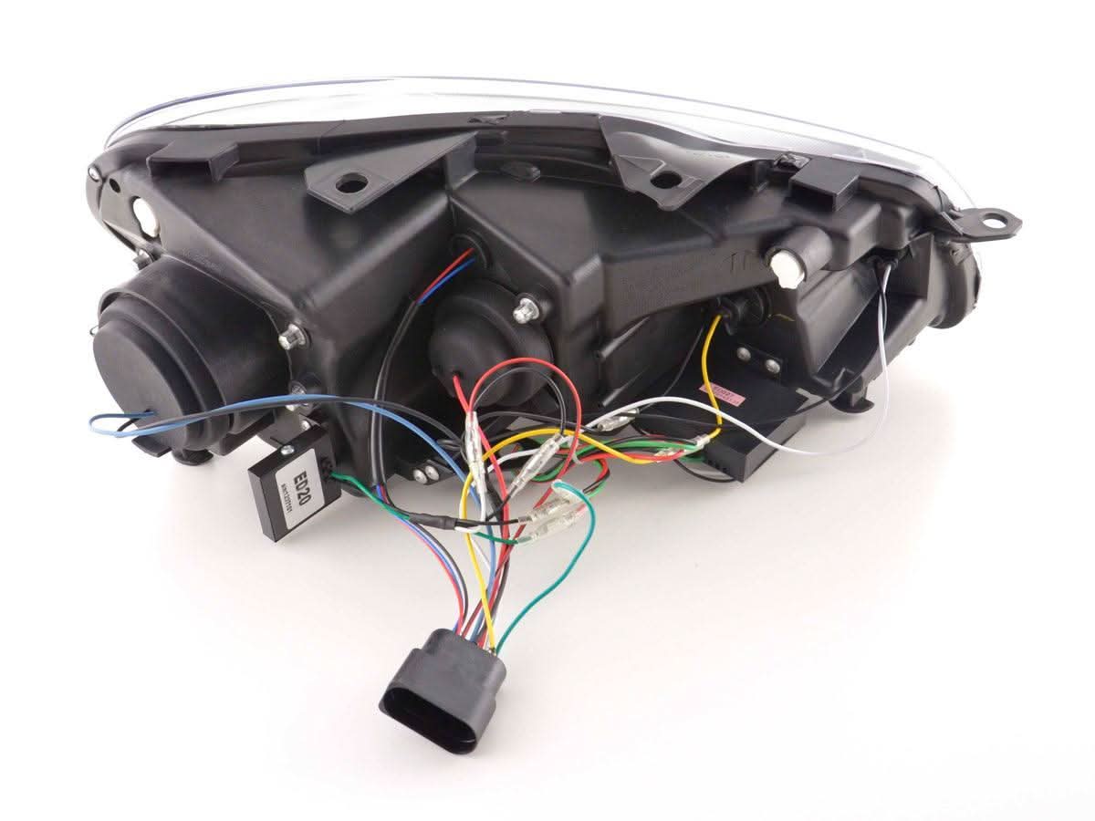 Volkswagen Golf 6 Black LED Headlights with Daytime Running Lights (2008-2014)
