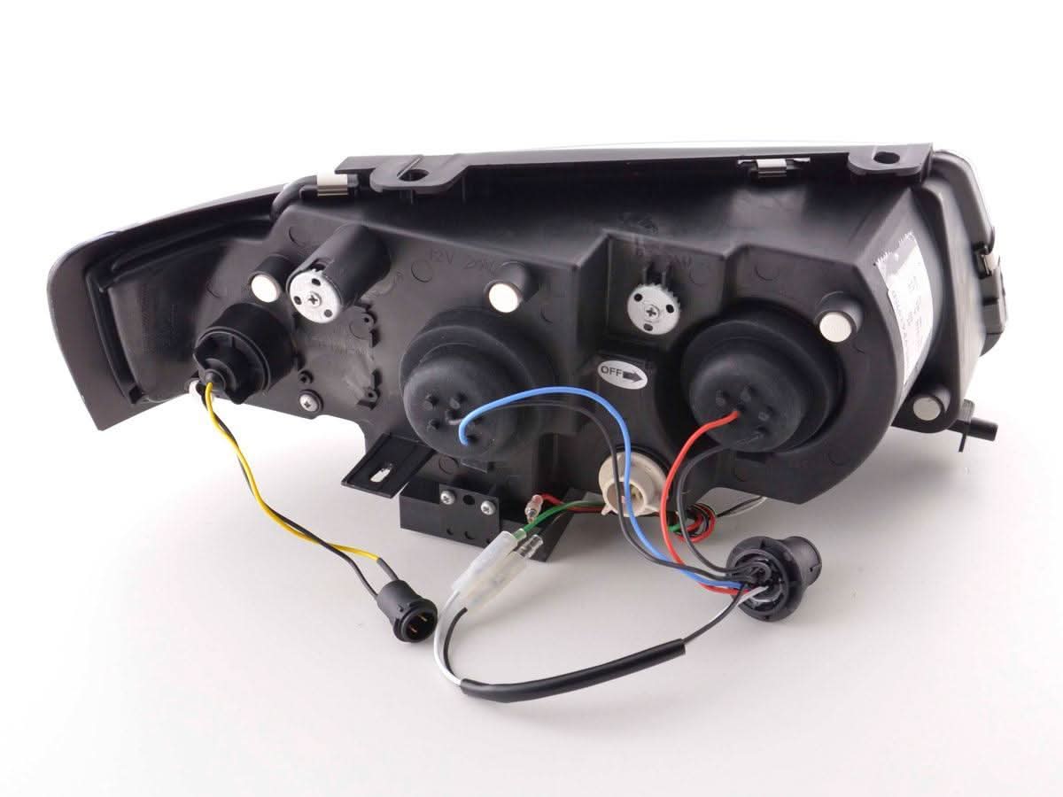 Volkswagen Passat (B5 / 3B) Chrome LED Headlights with Daytime Running Lights (1997 - 2000)