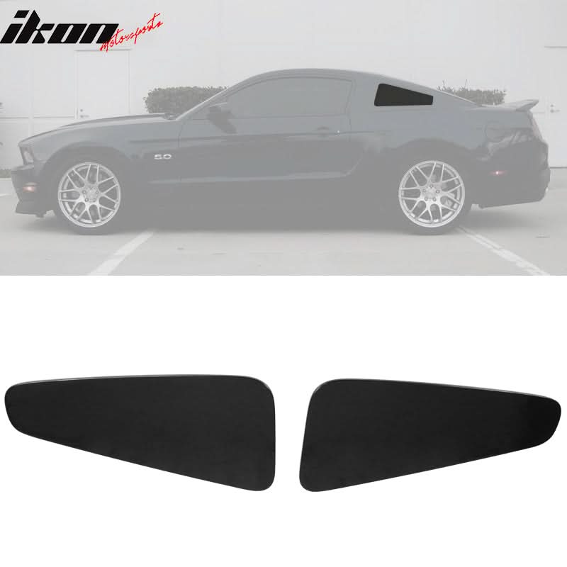 2010-2014 Ford Mustang GT350 Style Rear Window Louver Covers Guard ABS