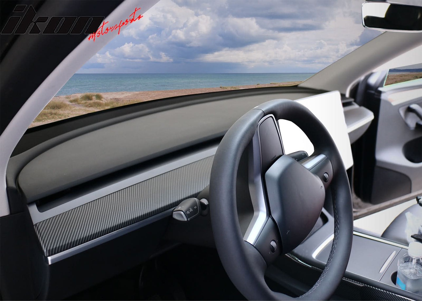 2020-2023 Tesla Y 21-23 3 Dashboard Wrap Panel ABS