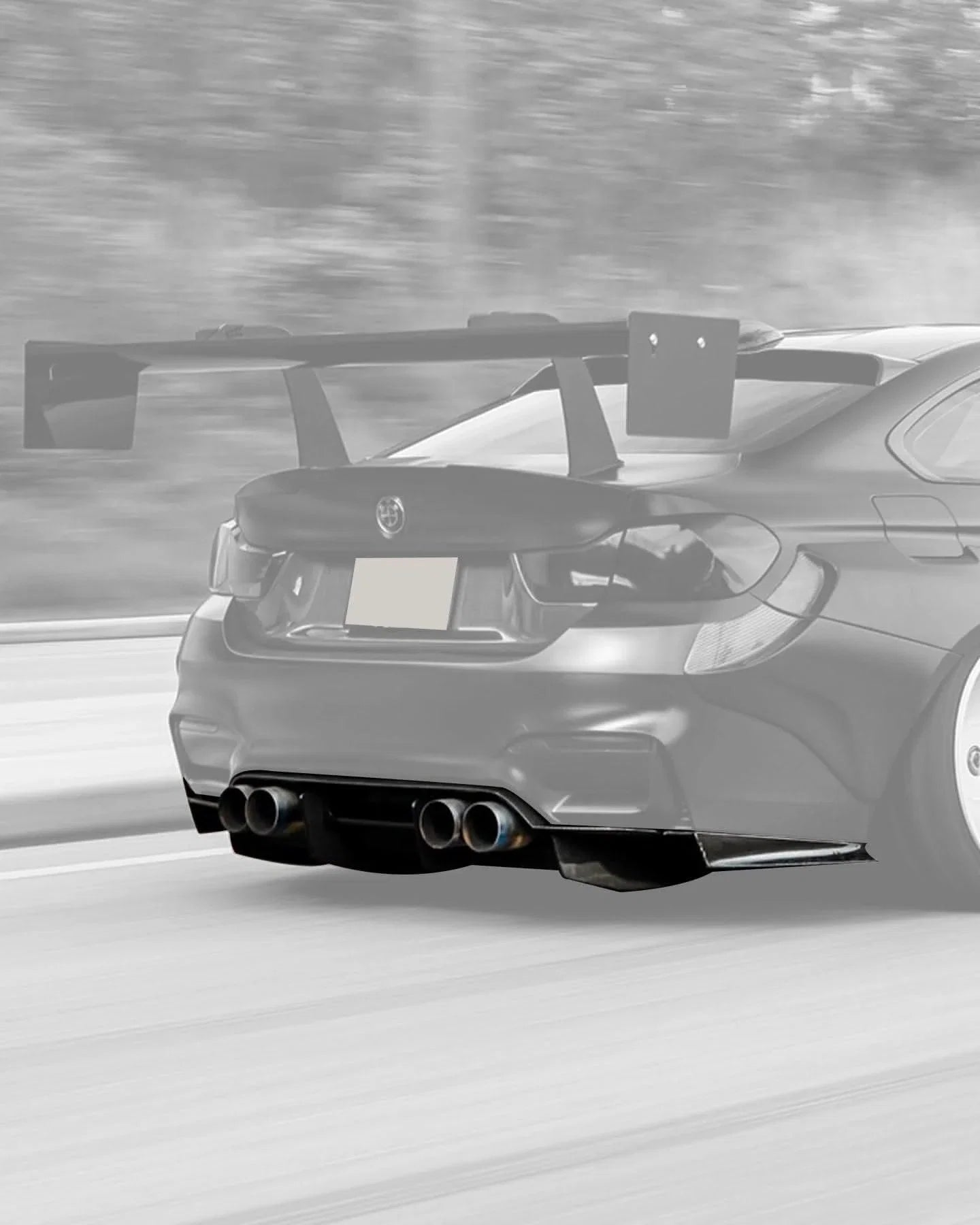 BMW 3 Series F80 F82 M3 M4 PSM Style Carbon Fiber Rear Diffuser Under Tray (2015 - 2020)