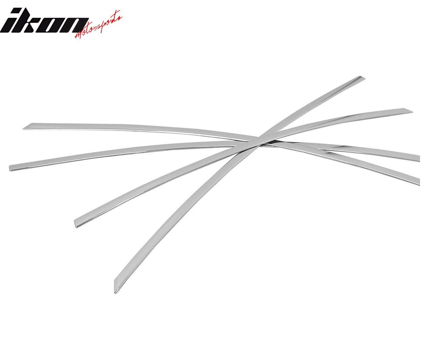2011-2013 Hyundai Sonata Chrome 4PCS RH LH Window Top Molding Trim ABS