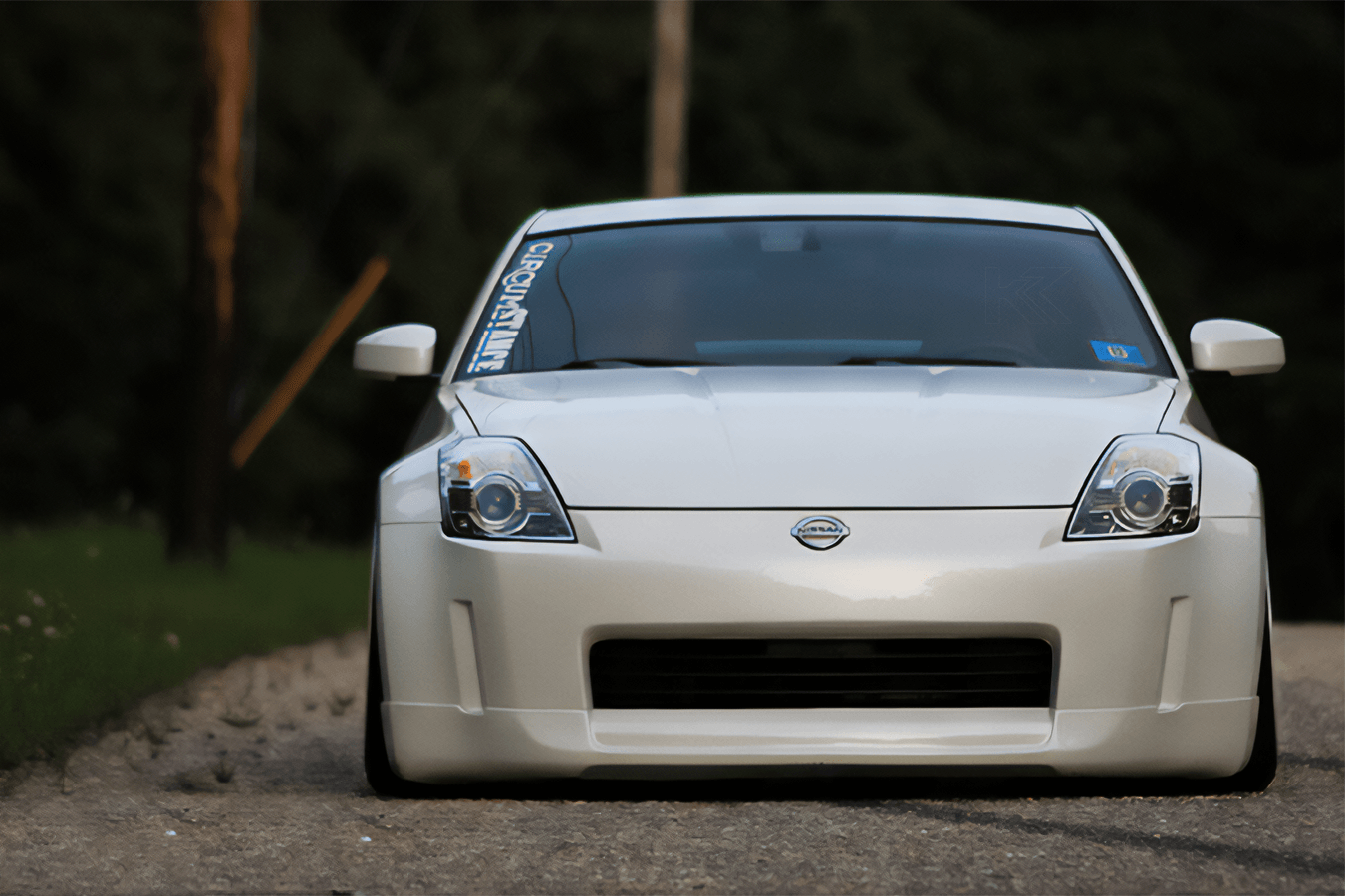 Nissan Fairlady 350z Black INGS Look Front Bumper Lip (2002 - 2008)
