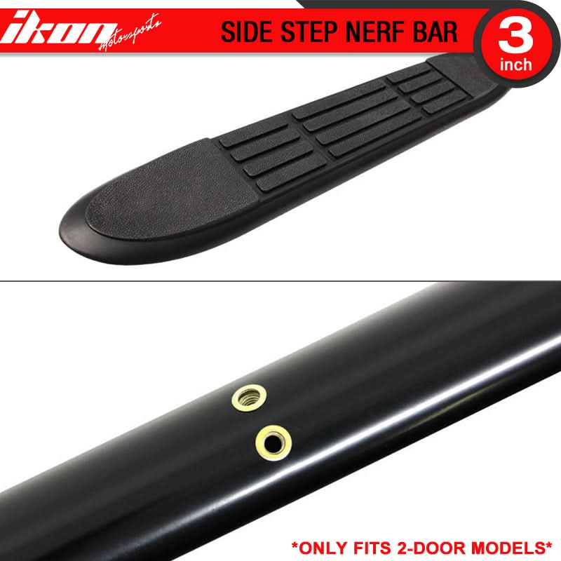 2007-2018 Jeep Wrangler 2 Door Side Running Boards