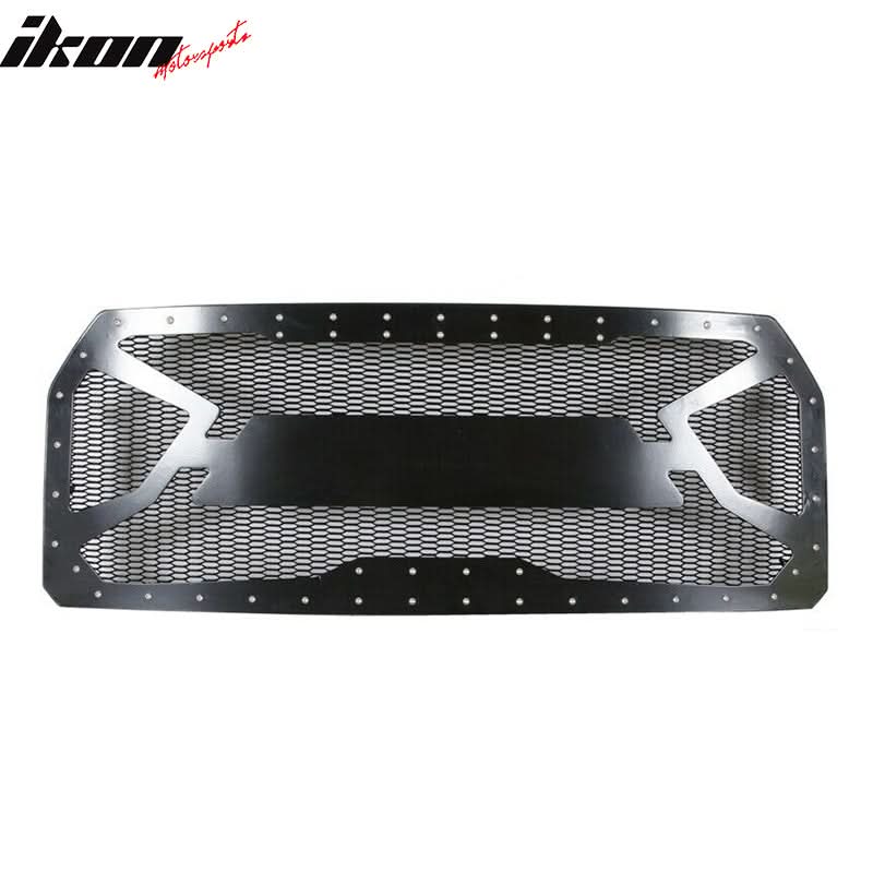 Fits 15-22 Ford F-150 Black Front Bumper Mesh Grille Guards