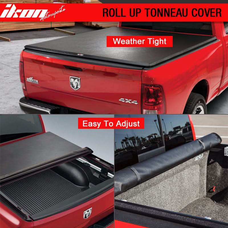 2002-2017 Dodge Ram 1500 8 Feet Roll and Lock Soft Style Tonneau Cover