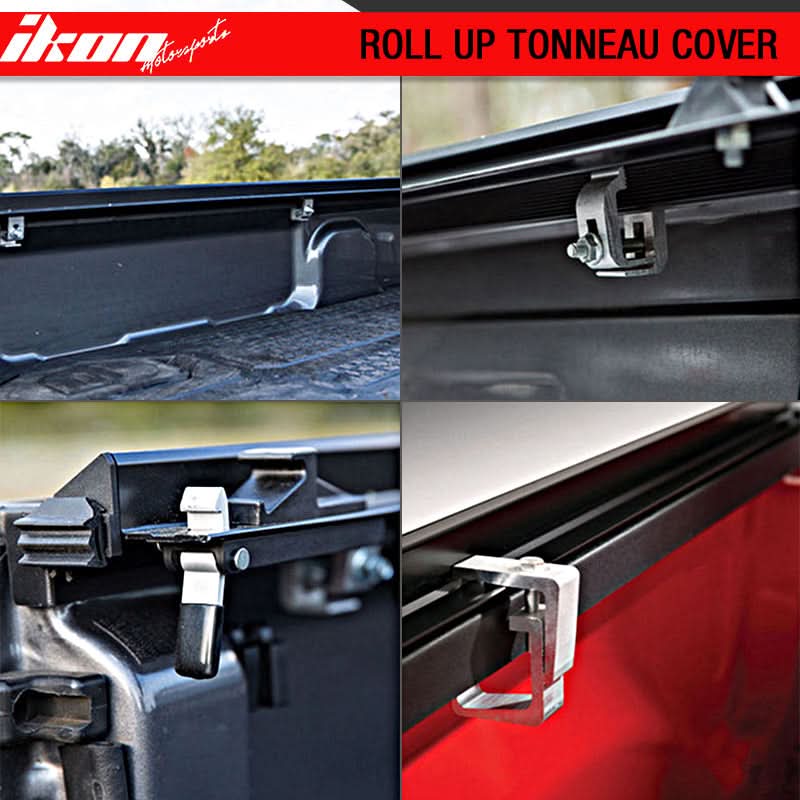 2014-2017 Chevy Silverdo Roll Lock Soft Tonneau Cover Black 5.8ft Bed
