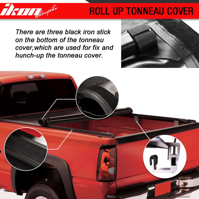 2002-2017 Dodge Ram 1500 8 Feet Roll and Lock Soft Style Tonneau Cover