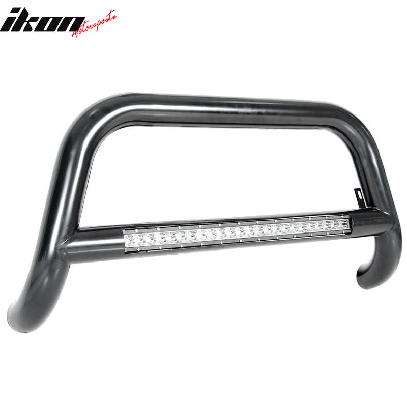 2005-2015 Toyota Tacoma 3'' Black Bull Bar With LED Lights Iron Steel