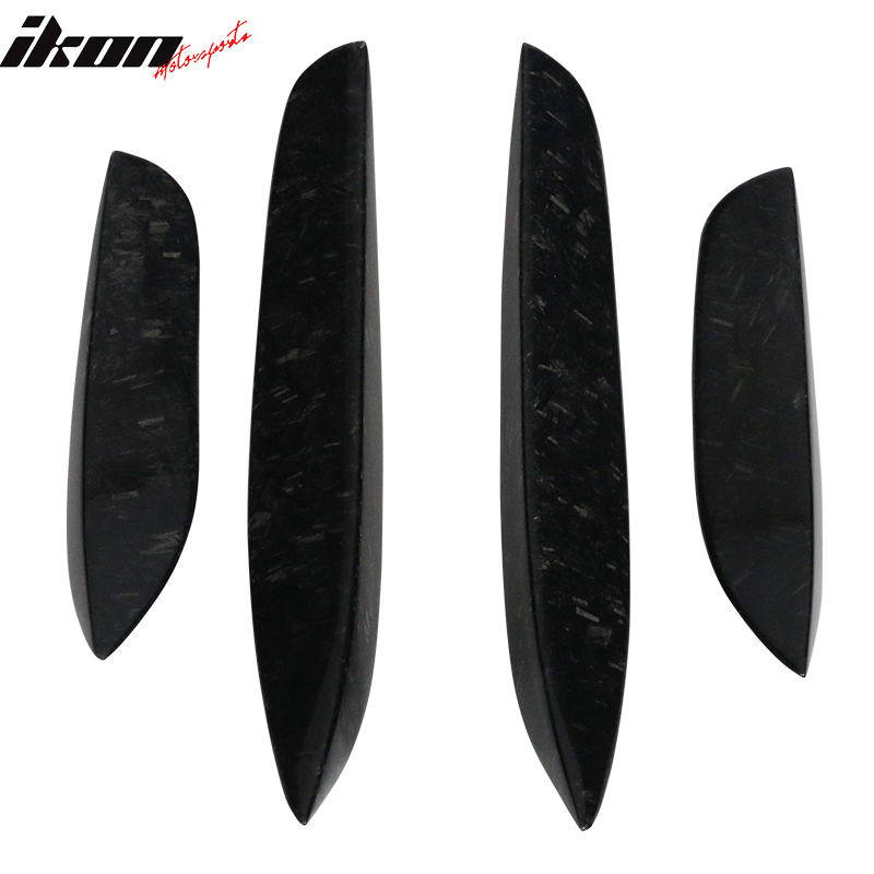 2015-2021 Benz C-Class W205 Front Bumper Splitter Forged Carbon Fiber
