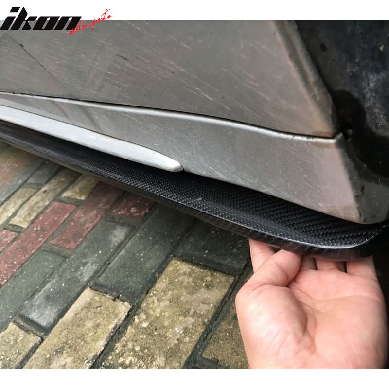 2015-2018 Benz C Class W205 AMG S Style 2PCS Side Skirts Carbon Fiber
