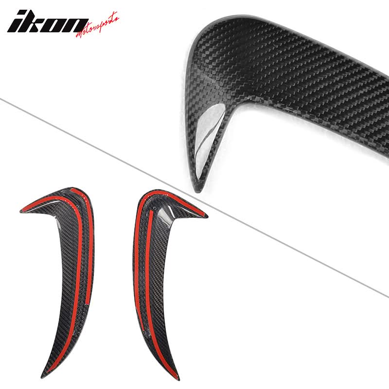 2015-2018 Benz C Class W205 JC Rear Bumper Vents Spoiler Carbon Fiber