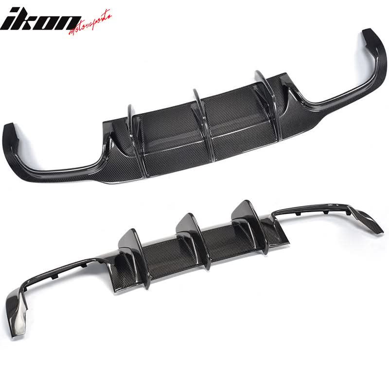 2012-2015 Benz W204 C63 AMG Style Rear Bumper Diffuser Carbon Fiber
