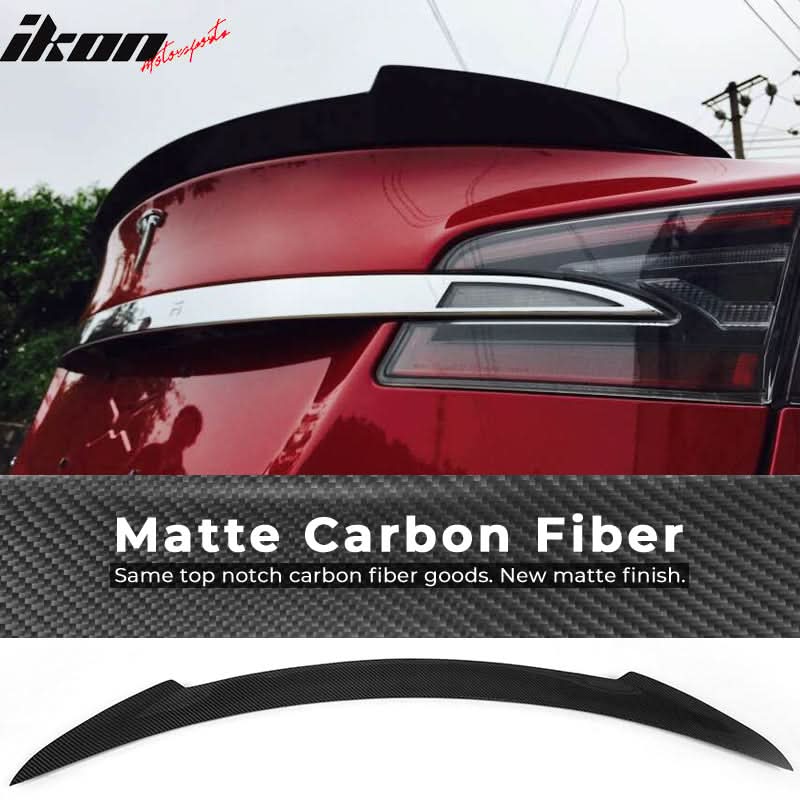 2012-2021 Tesla Model S Sedan JC Style Rear Trunk Spoiler Carbon Fiber