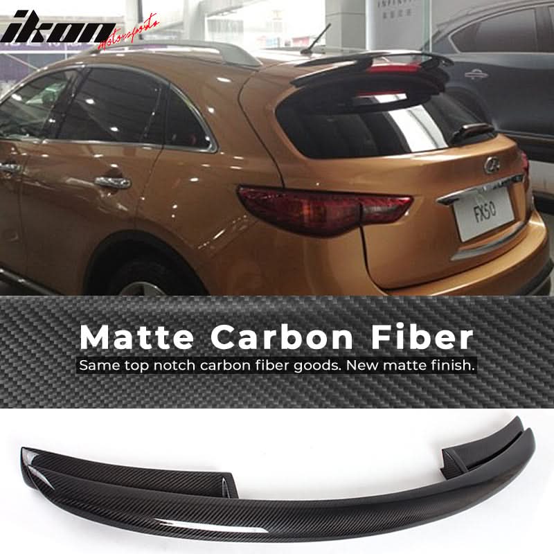 2009-2012 Infiniti FX35 FX50 S51 VE Style Roof Spoiler Carbon Fiber
