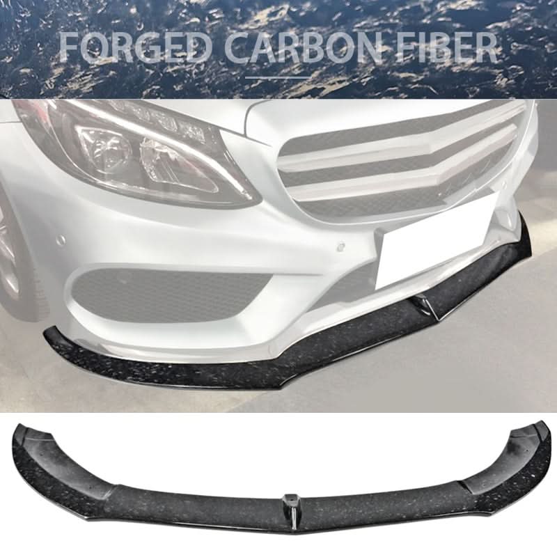 2015-2018 Benz W205 C Class PSM Front Bumper Lip Forged Carbon Fiber