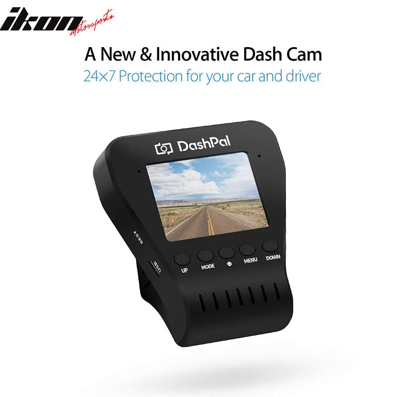 DashPal 1080P 170Â° DVR Camera Video Recorder Dash Cam Night Vision HDR