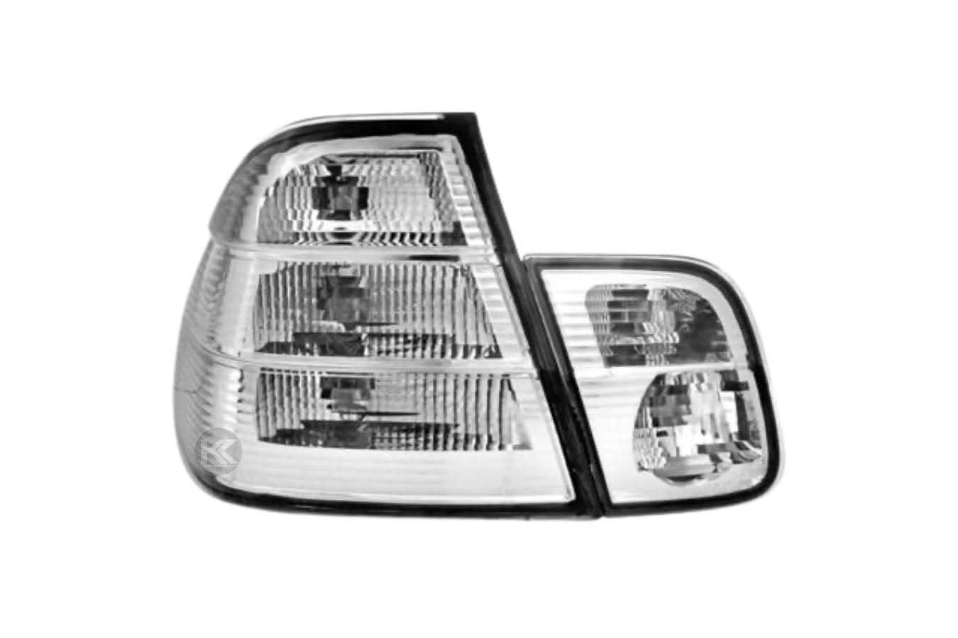 BMW 3-Series E46 Sedan Clear Tail Lights (1998-2006)