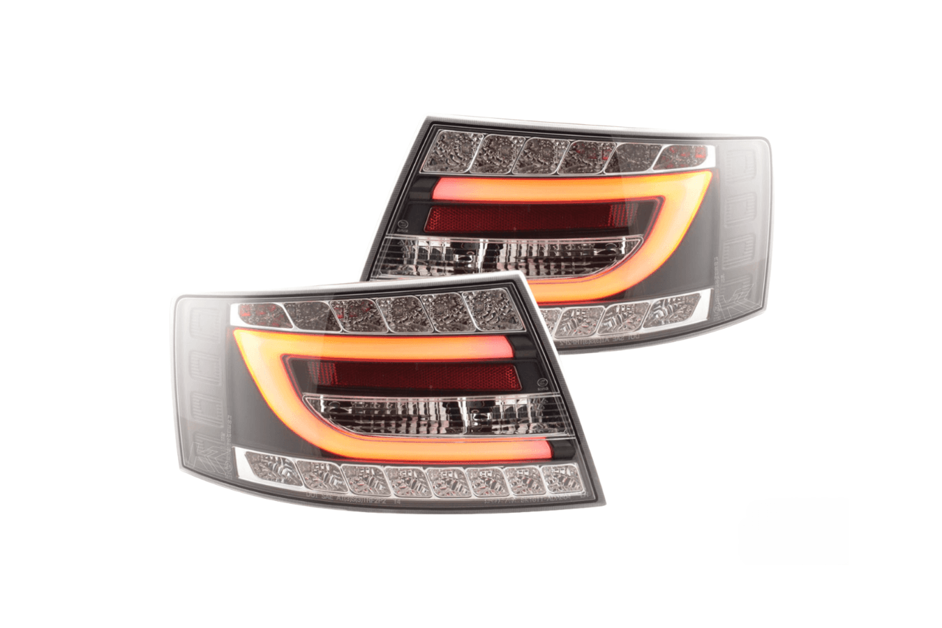 Audi A6 (C6/4F) Sedan Black LED Taillights Set (2004-2008)