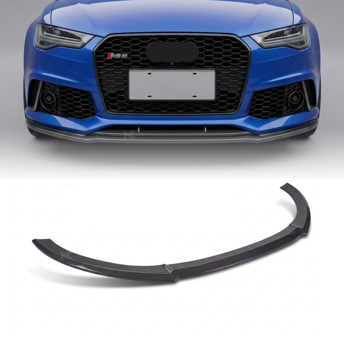 2013–2018 Audi RS6 C7 Avant Front Center Splitter – Carbon Fiber