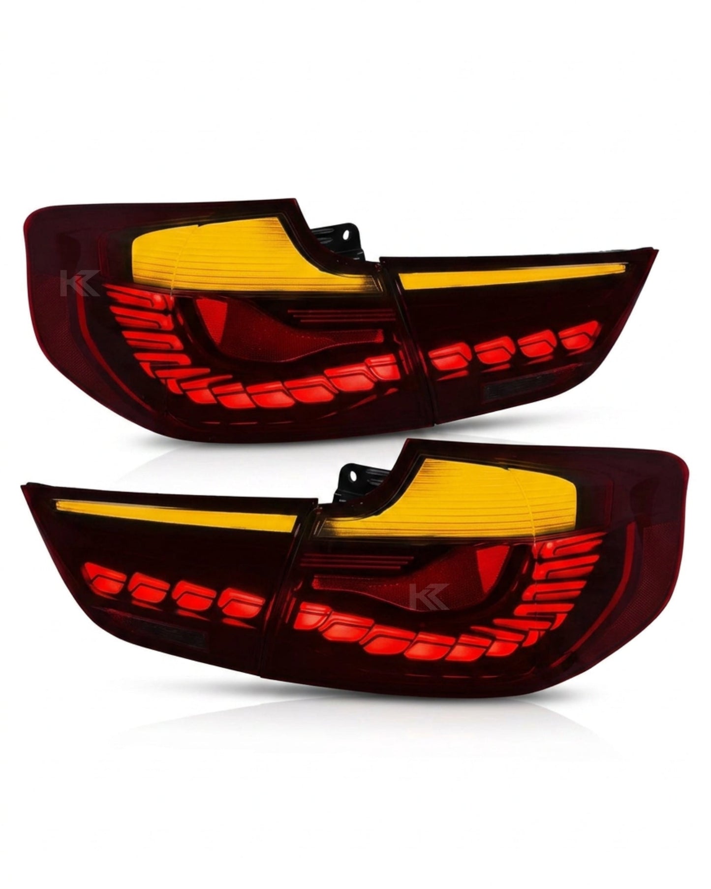 BMW 3-Series F34 Gran Turismo (GT) Red /or/ Smoke GTS OLED Style Tail Lights 2012-2016