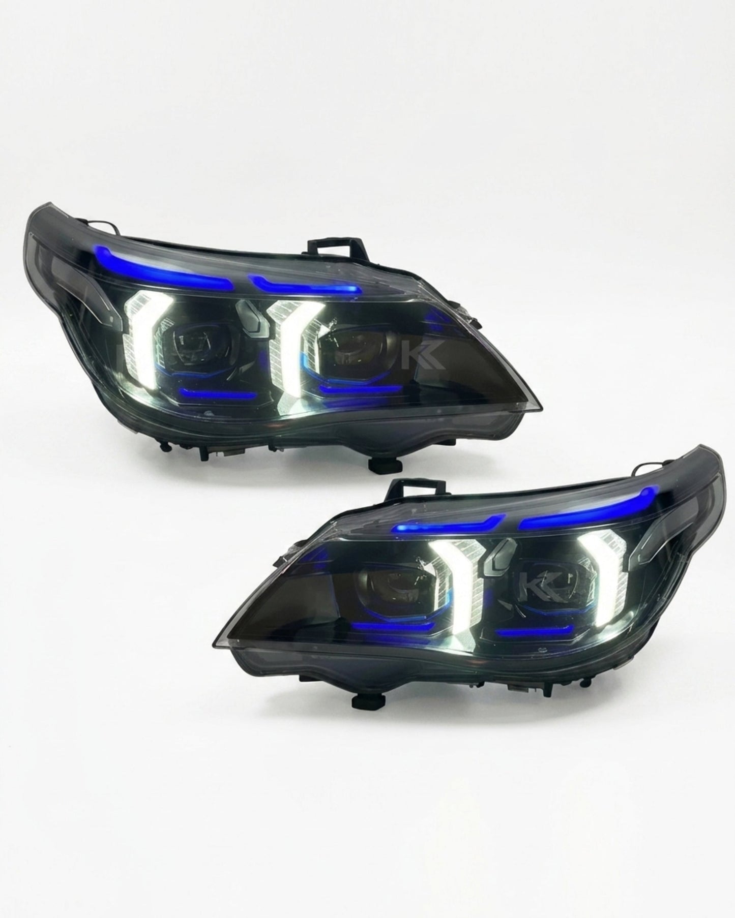 BMW 5 Series E60 Snake Eye LED Headlight Assembly with Dual-Color DRL 2003 - 2010