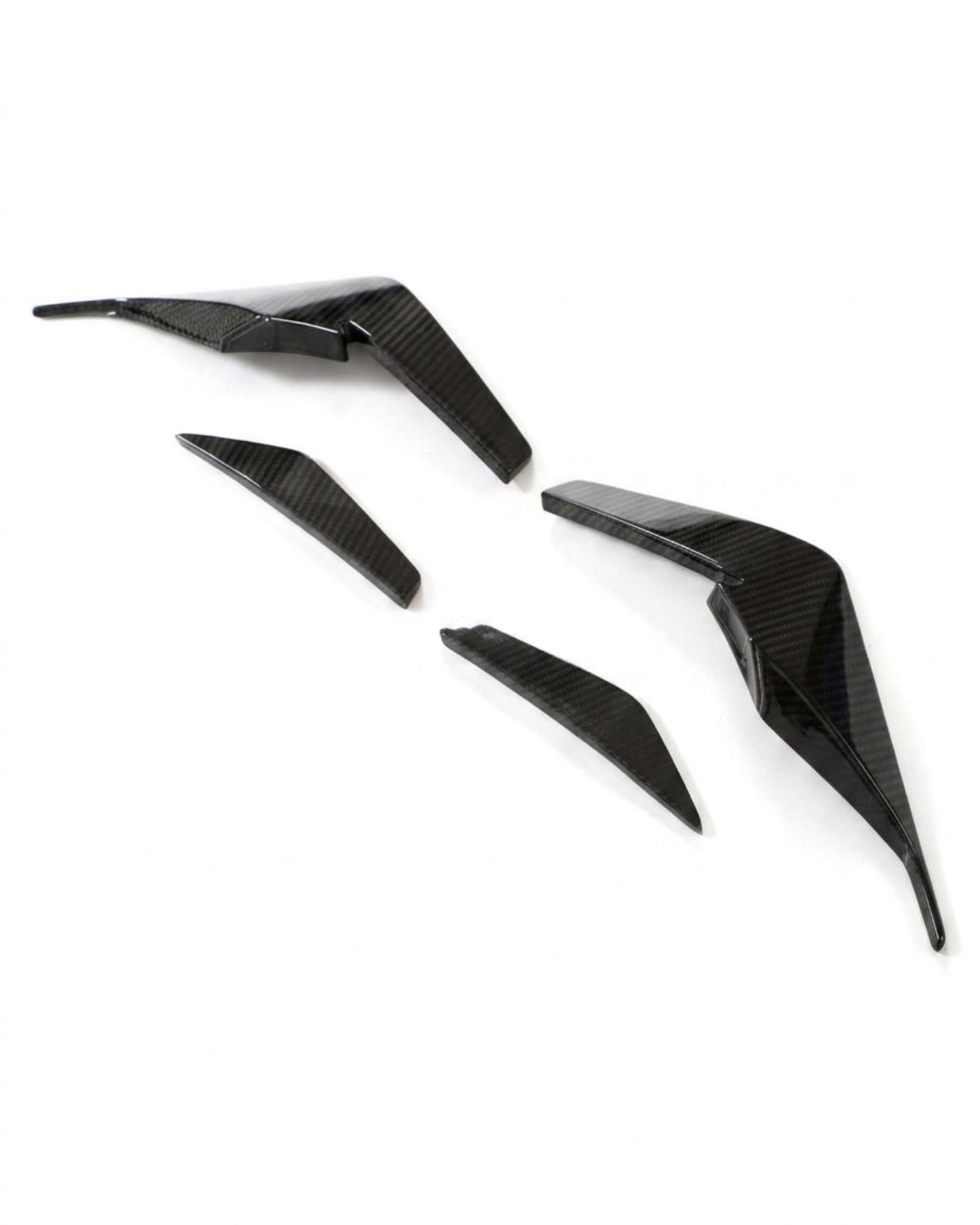 2022–2023 Audi R8 V10 GT & Performance Coupe P-Style Front Bumper Canards – Dry Carbon Fiber