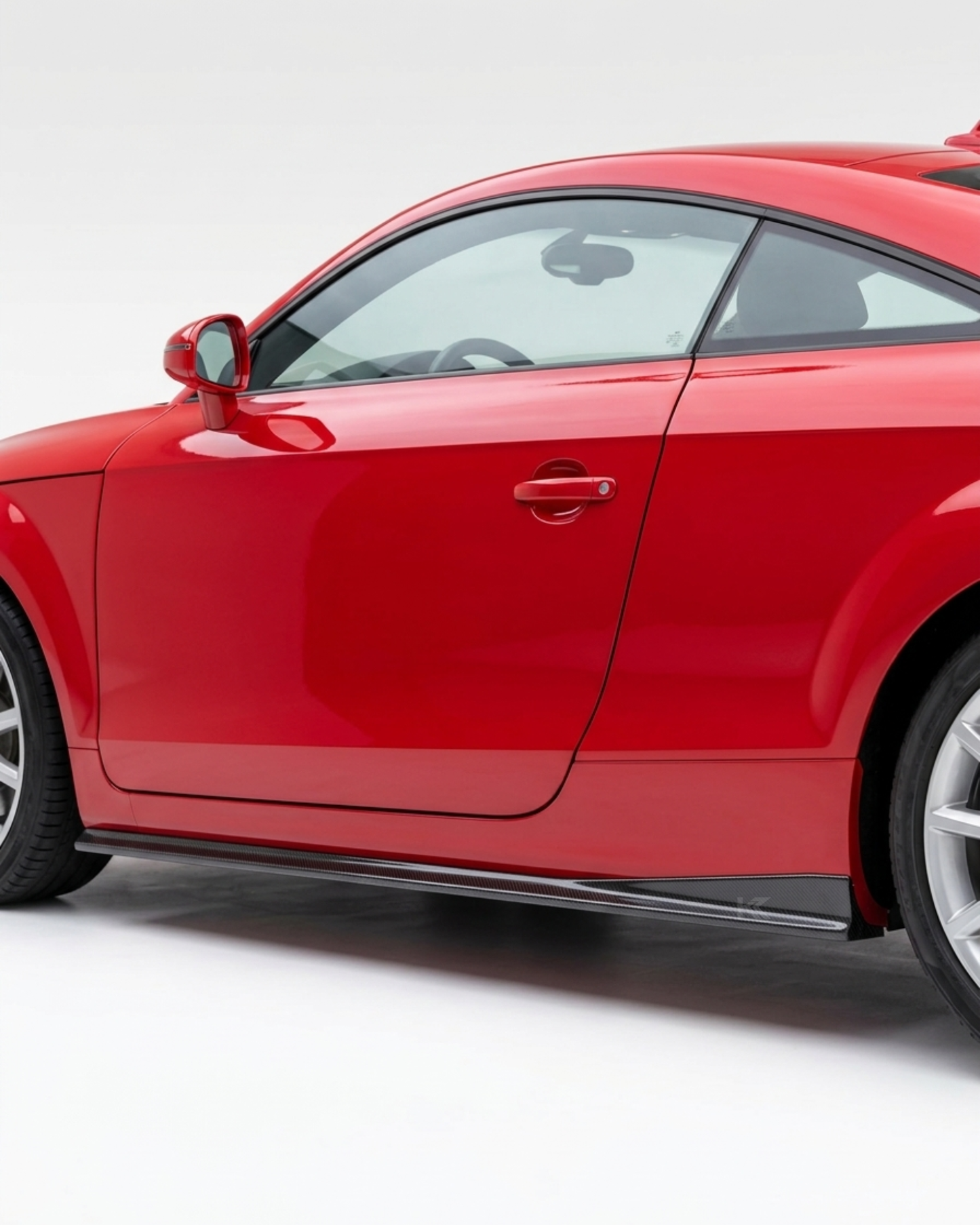 2008–2011 Audi TT 8J MK2 Coupe Side Skirt Extensions – Carbon Fiber