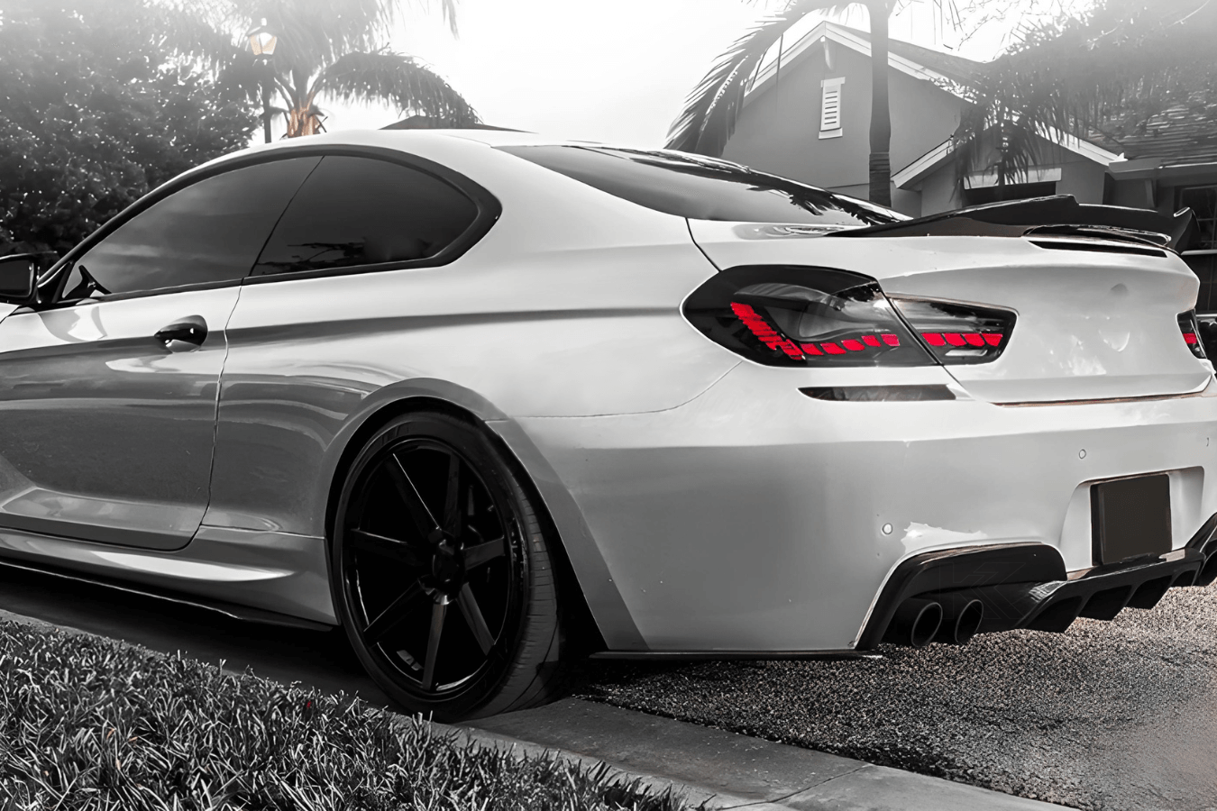 BMW 6 Series F12 F13 F06 Smoke and Red GTS OLED Style Taillights (2011-2018)