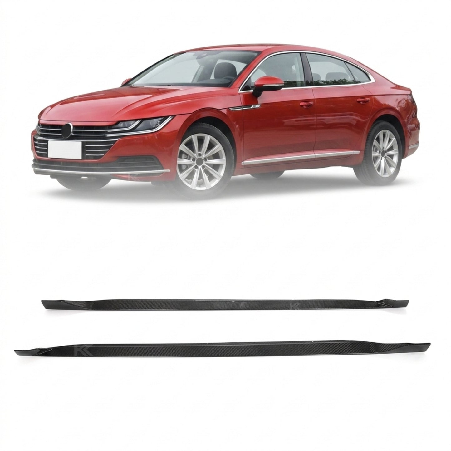2019–2020 Volkswagen Arteon Side Skirt Winglets – Carbon Fiber