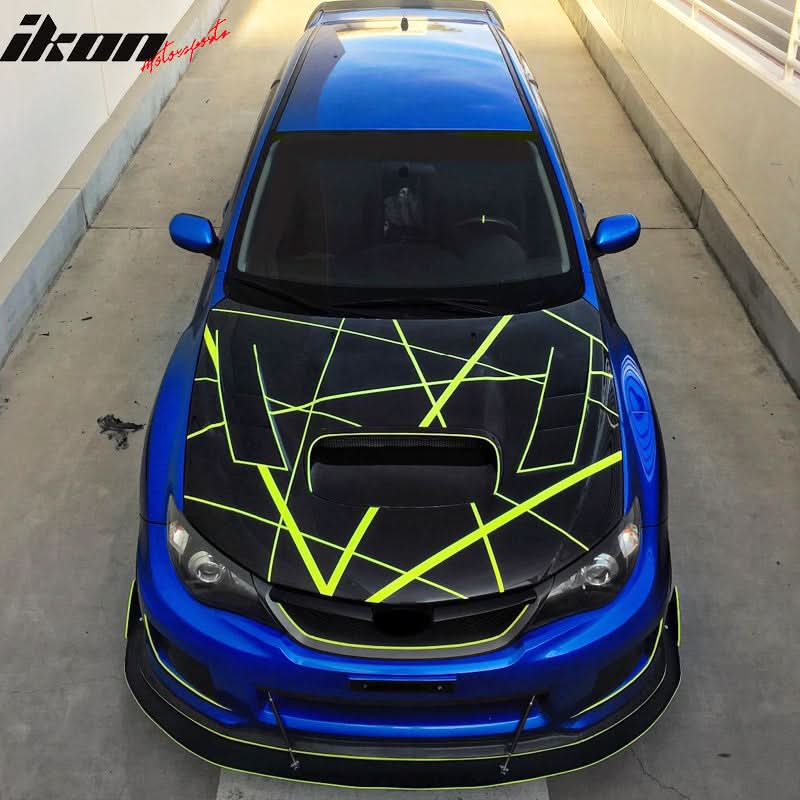 Universal Adjustable Carbon Fiber Front Bumper Lip Strut Rods 8-10.6"