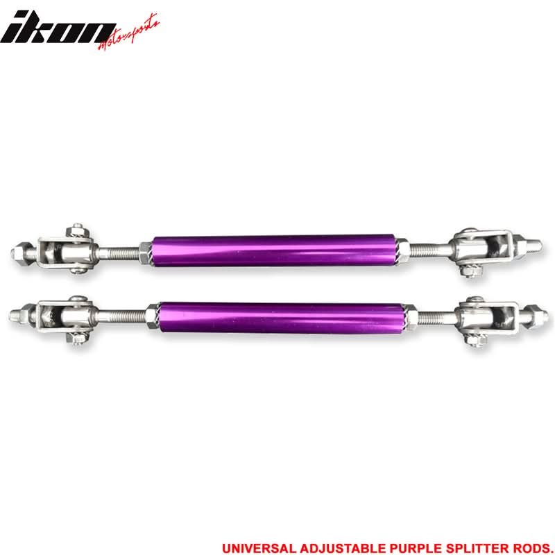 Universal Adjustable 5.5"-8" Purple Front Lip Strut Rod Support Steel