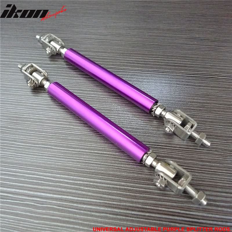 Universal Adjustable 5.5"-8" Purple Front Lip Strut Rod Support Steel