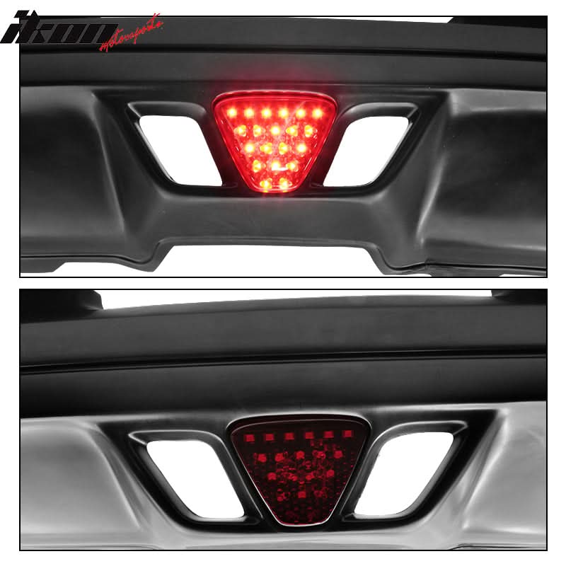 2002-2004 Acura RSX Mugen Style Rear Lip Diffuser LED Brake Light PU
