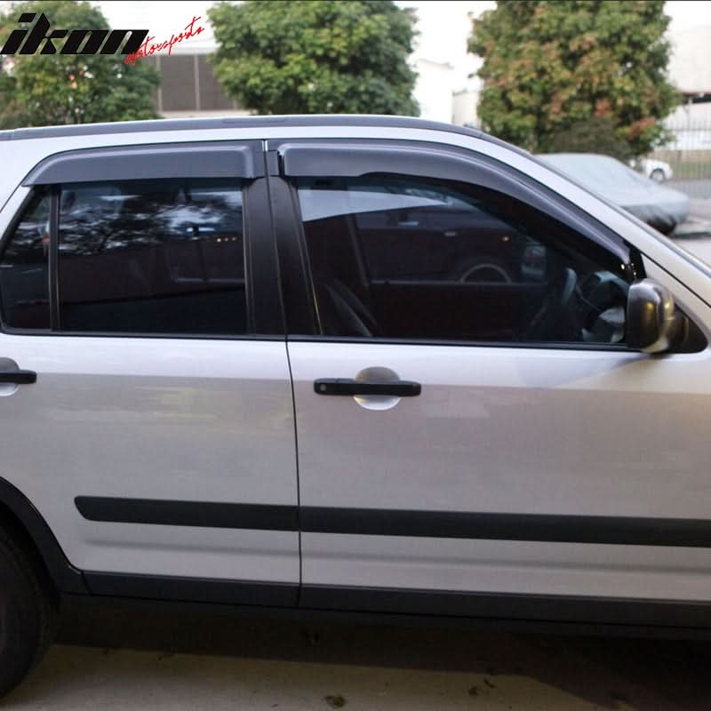 2002-2006 Honda CRV 4Pc Set Visor Windows Acrylic
