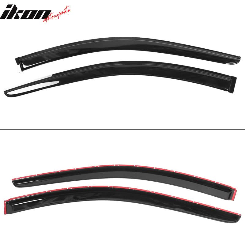 2003-2007 Honda Accord Coupe Tape on Visor Window Rain Guard Acrylic